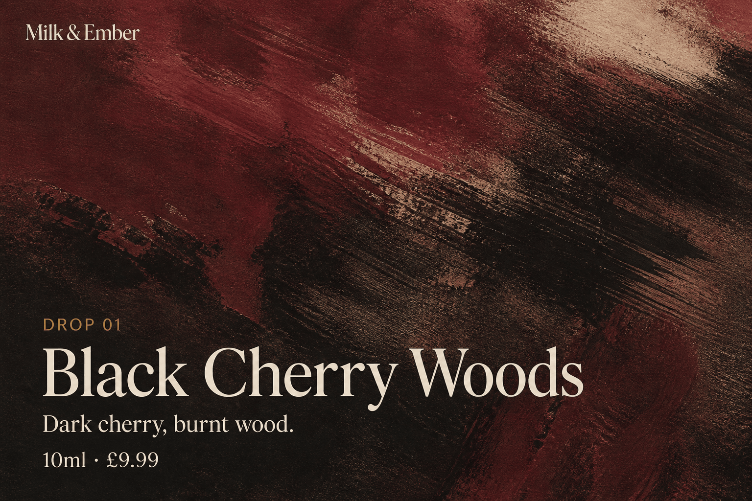 Black Cherry Woods 10ml roller — Milk & Ember
